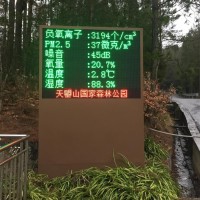 LED大屏幕负氧离子监测显示仪