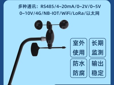 一体式风速风向传感器风速风级风向测量图2