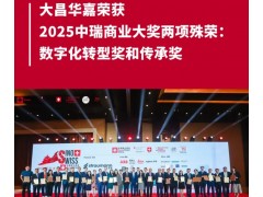 大昌华嘉荣获2025中瑞商业大奖两项殊荣