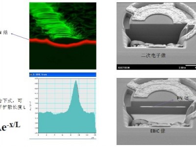 Gatan SmartEMIC 电子束感应电流测量系统 测试PN结位置图1