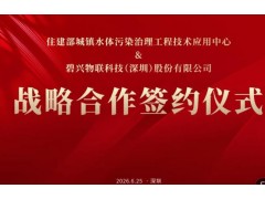 住建部水中心与碧兴物联签署zhan略合作，共推智慧水务与AI预